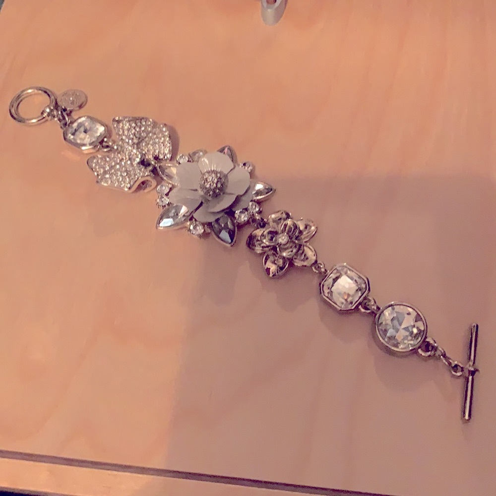 WHBM Crystal rose bracelet